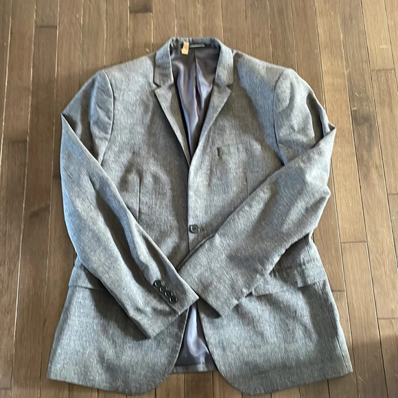H&M men’s Skinny fit blazer grey size 40R - Picture 5 of 6